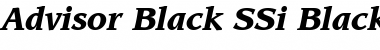 Advisor Black SSi Font Advisor Black SSi Font