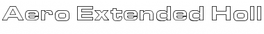 Download Aero Extended Hollow Font Download Aero Extended Hollow Font