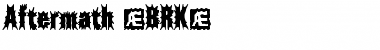 Aftermath (BRK) Regular Font