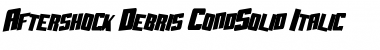 Aftershock Debris CondSolid Font