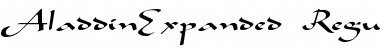 AladdinExpanded Regular Font