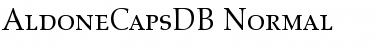 AldoneCapsDB Normal Font