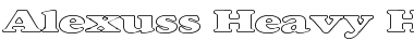 Alexuss Heavy Hollow Expanded Regular Font