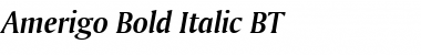 Amerigo BT Bold Italic
