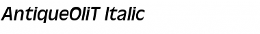 AntiqueOliT Italic
