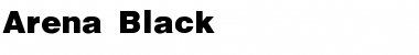 Arena Black Regular Font