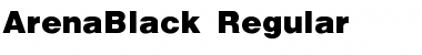 ArenaBlack Regular Font