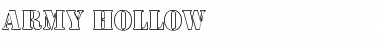 Army Hollow Regular Font