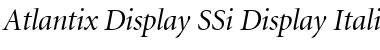 Atlantix Display SSi Font