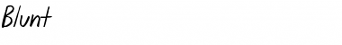 Download Blunt Font Download Blunt Font