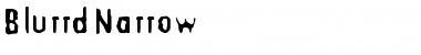 Download BlurrdNarrow Font Download BlurrdNarrow Font