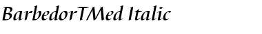 BarbedorTMed Italic Font