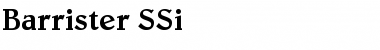 Download Barrister SSi Font