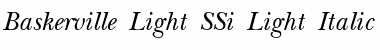 Download Baskerville Light SSi Font