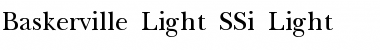 Baskerville Light SSi Light Font