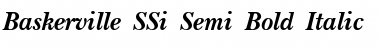 Baskerville SSi Semi Bold Italic Font