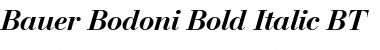 BauerBodni BT Bold Italic