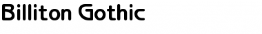 Billiton Gothic Regular Font