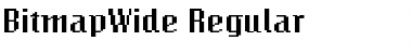 BitmapWide Regular Font