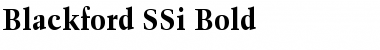 Blackford SSi Bold Font