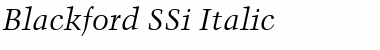 Blackford SSi Italic Font