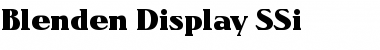 Blenden Display SSi Regular Font