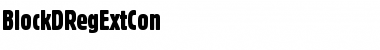Download BlockDRegExtCon Font