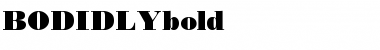 Download BODIDLYbold Font Download BODIDLYbold Font