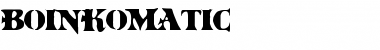 BoinkoMatic Regular Font