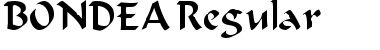 BONDEA Regular Font