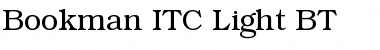 BookmanITC Lt BT Font