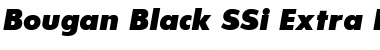 Bougan Black SSi Extra Bold Italic Font