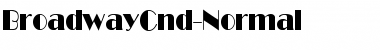 BroadwayCnd-Normal Font