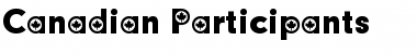 Download Canadian Participants Font