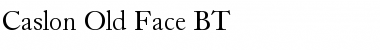 CaslonOldFace BT Roman Font