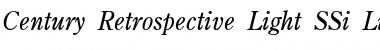 Century Retrospective Light SSi Light Italic