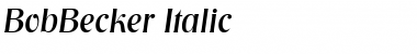BobBecker Italic Font