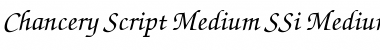 Chancery Script Medium SSi Medium Italic