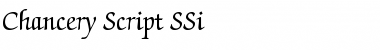Chancery Script SSi Regular Font