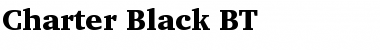 Charter BT Black Font