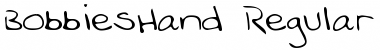 Download BobbiesHand Font