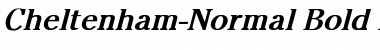 Cheltenham-Normal Bold Italic Font