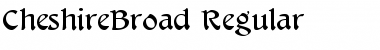 Download CheshireBroad Font