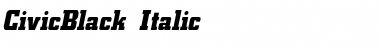 CivicBlack Italic