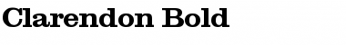 Clarendon Bold Font