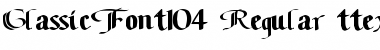 ClassicFont104 Regular Font
