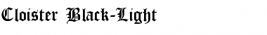 Cloister_Black-Light Regular Font