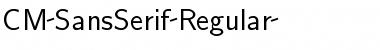 CM_SansSerif Regular Font