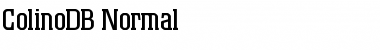 ColinoDB Normal Font