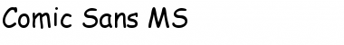 Comic Sans MS Regular Comic Sans MS Regular
